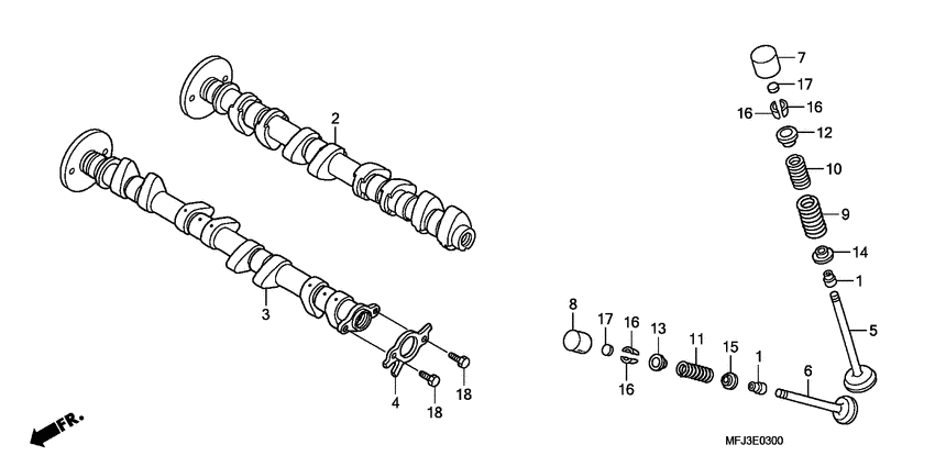 CBR600RR (ABS) Распред вал / клапана