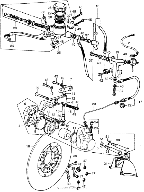 Front brake master + cylinder
