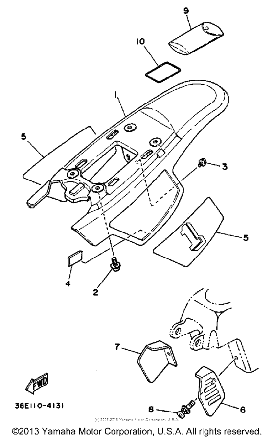 PW50S Боковые обтекатели