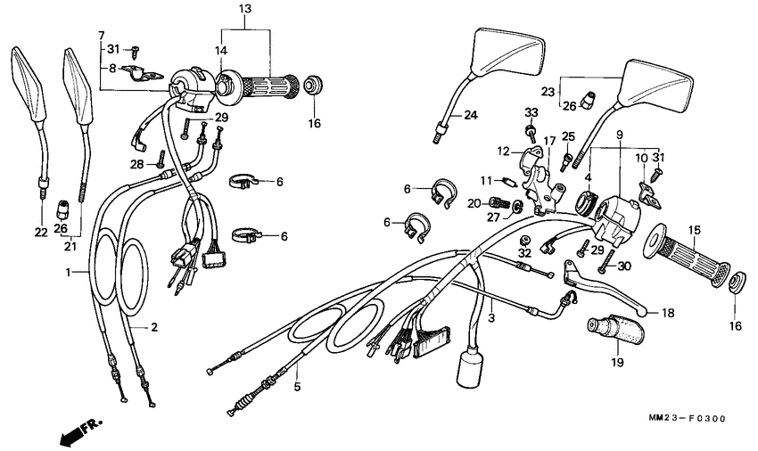 Handle lever/switch/ cable