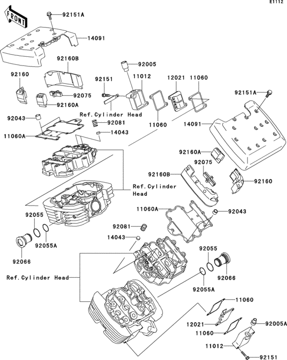 VN1500 Крышка головки цилиндров
