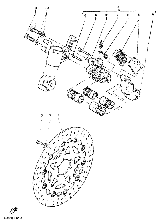 Front brake. caliper