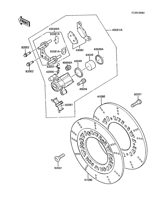 ZL1000 Передний тормоз