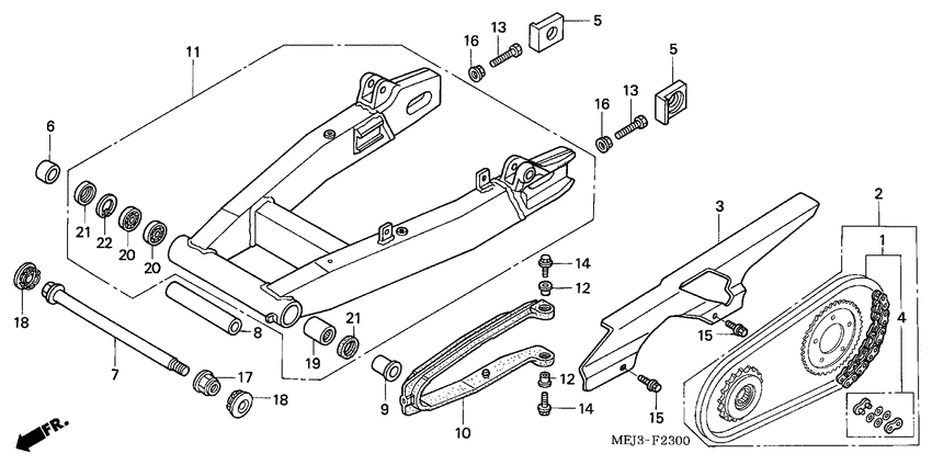 Swingarm/chain case