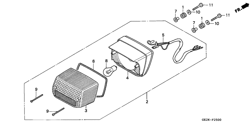 Taillight unit ass`y