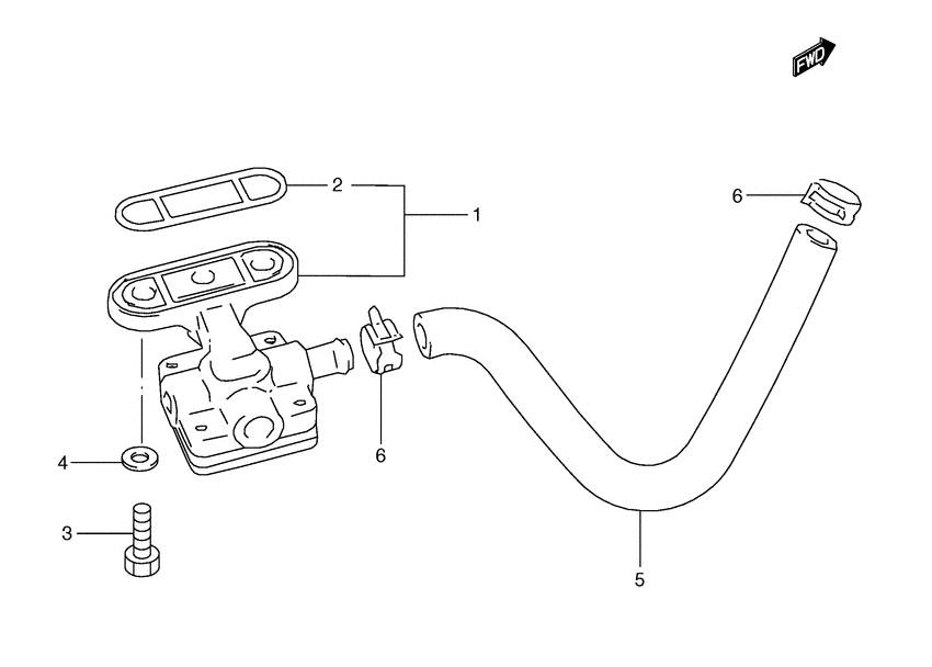 GSX-R600 Топливный кран