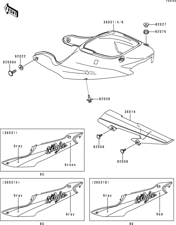 Side covers/chain cover(zx600-h2)