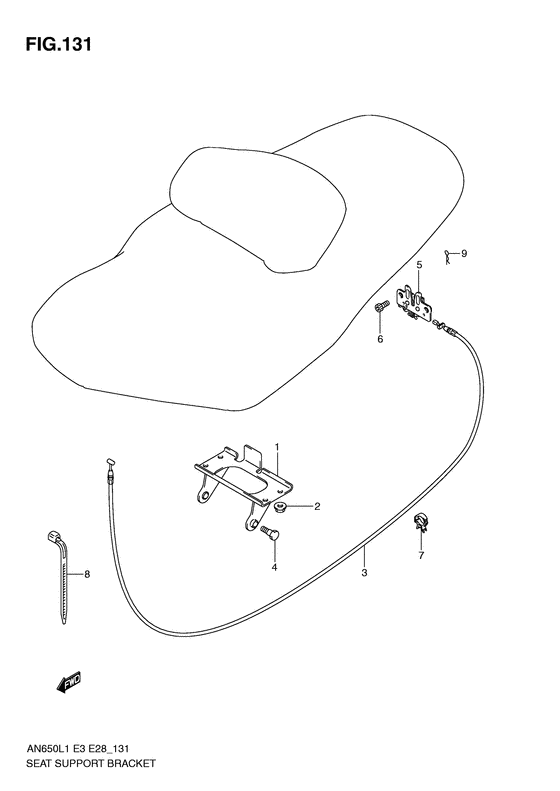Seat support bracket