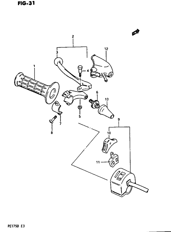 Lh handle grip