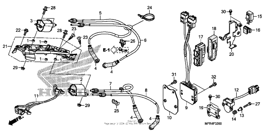 Ignition coil + ecu