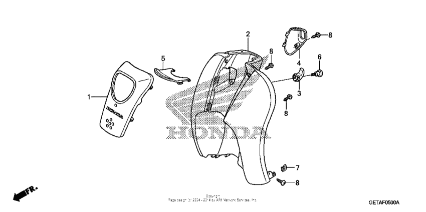 Front cover + leg shield