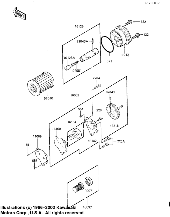 KL250 Насос масляный  / фильтр масляный