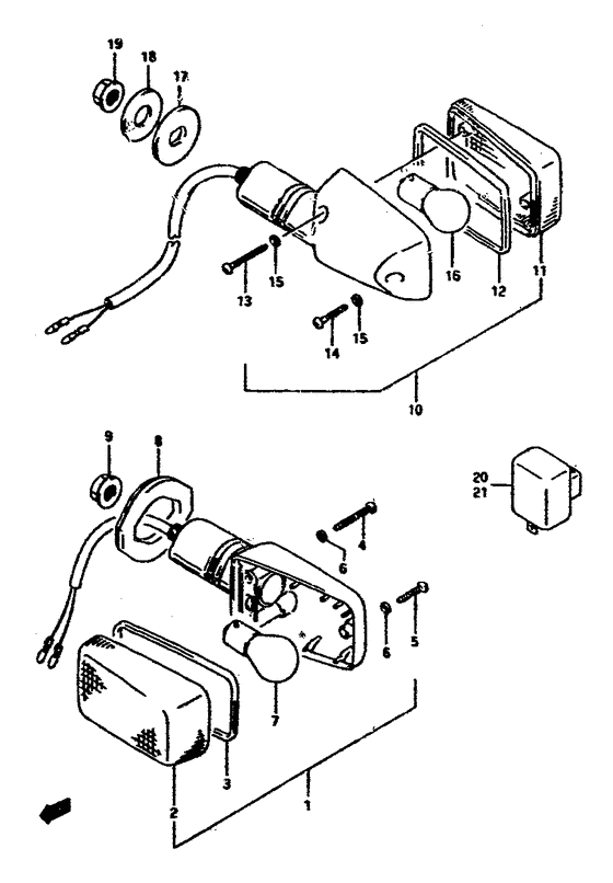 RGV250 Поворотники