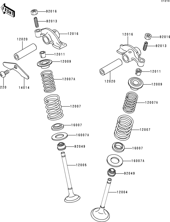 BJ250 Клапана