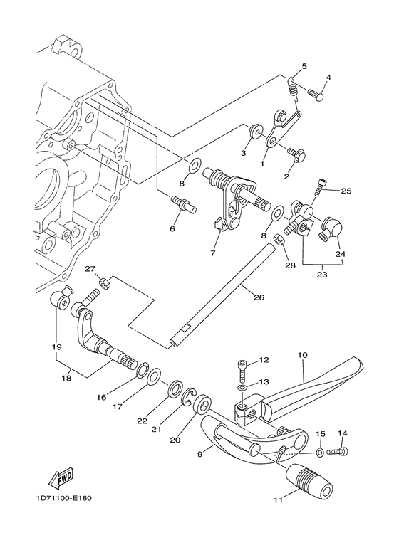 XV1900A Eje de cambio & pedal