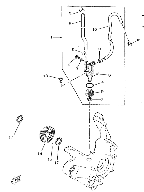 CW50RSX Масляный насос