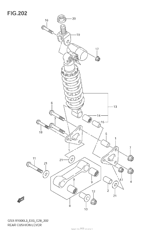 Rear Cushion Lever (Gsx-R1000Zl3 E28)