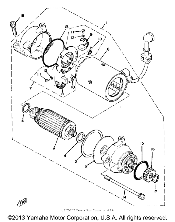XS750E_227 - 1978 Стартер