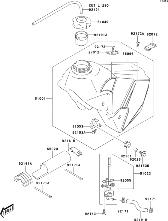  Fuel tank(klx400-b1)