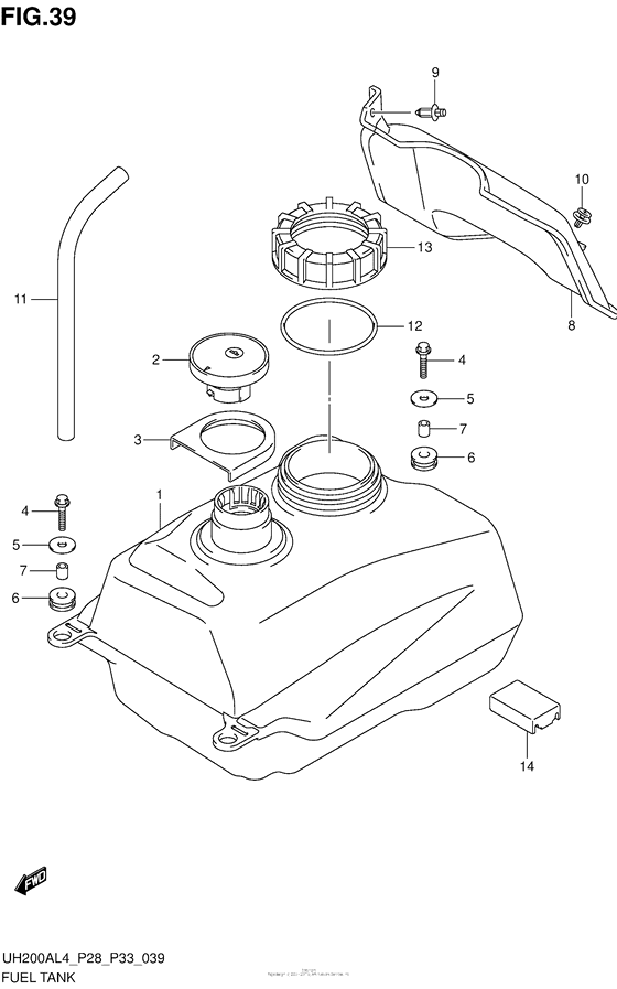 Fuel Tank (Uh200Al4 P33)