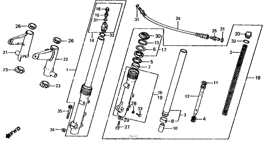 Cb650c front fork 81