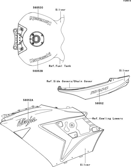 ZX1400 Decals(silver)(a7f)(cn)