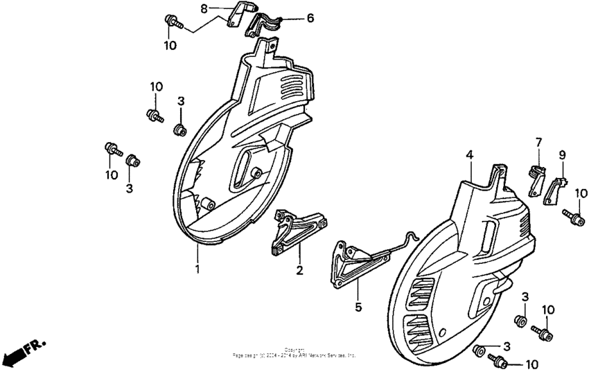 Front wheel cover 98