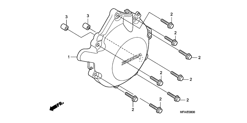CBF1000 A.c. generator cover