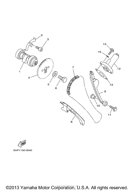 TT125RM Camshaft. chain