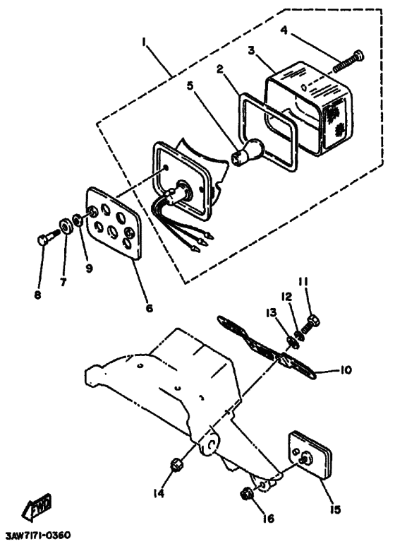 Taillight unit ass`y