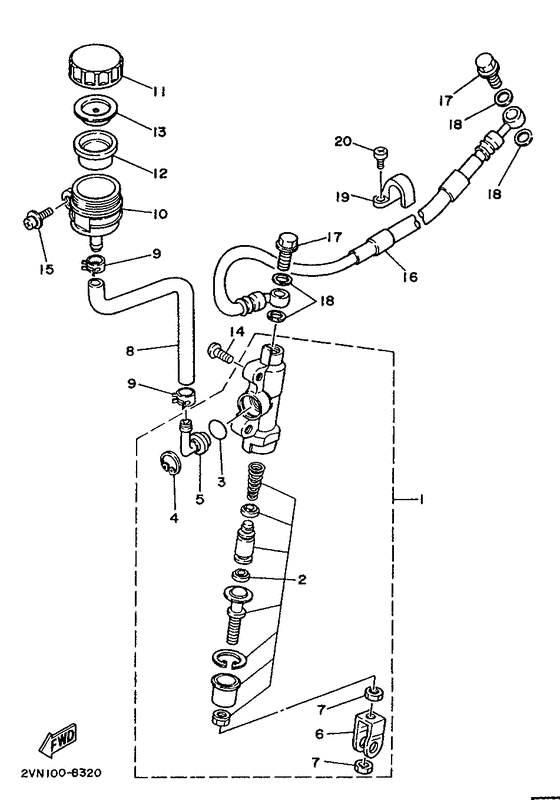  Задний торм цилиндр