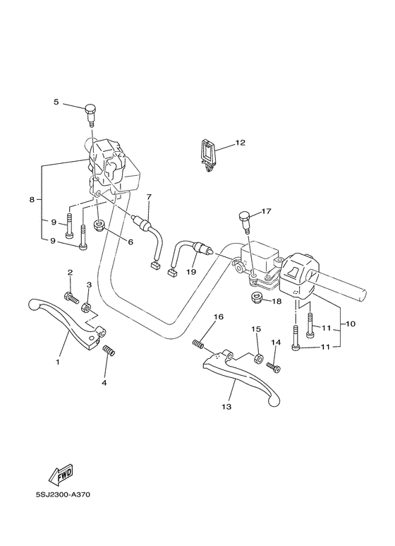 YH50 Handle switch. lever