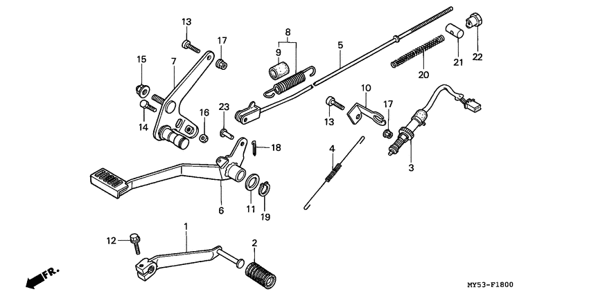 Brake pedal assy