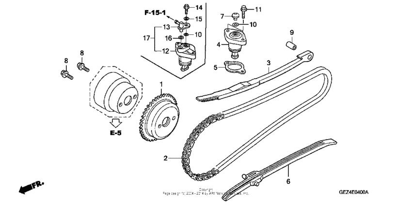 Cam chain + tensioner