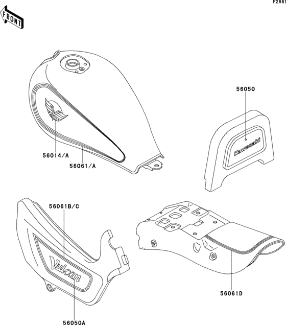 EN500 Decals(red / gray)