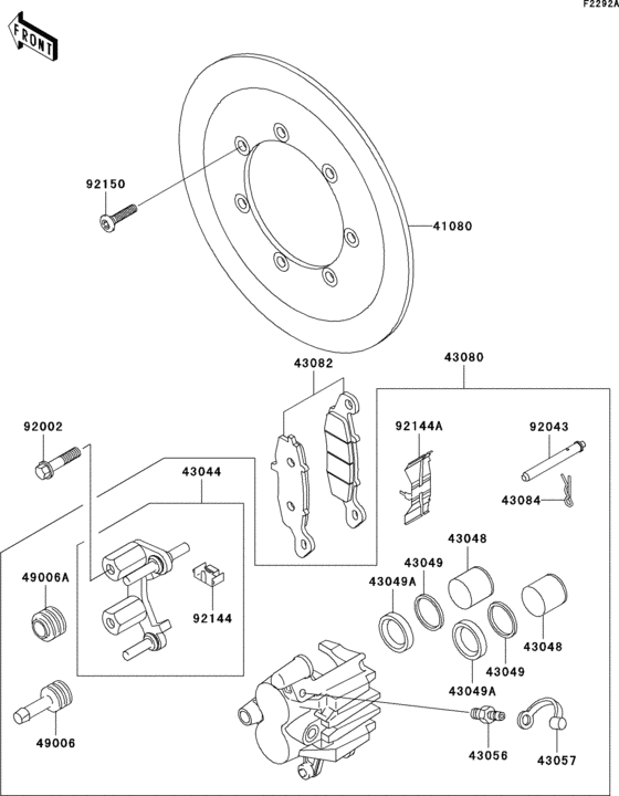VN1500 Front brake(r4 / r5)