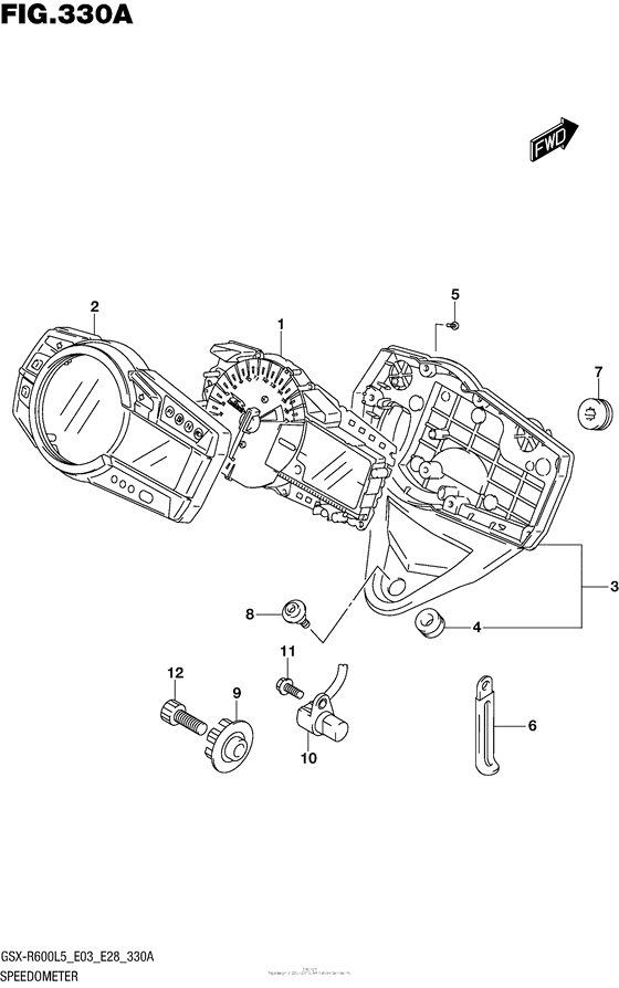 Speedometer (Gsx-R600L5 E03)
