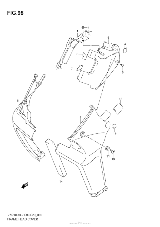 Frame Head Cover (Vzr1800Z L2 E33)