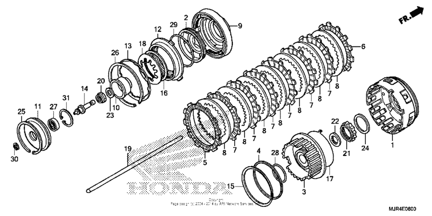 GL1800C Сцепление