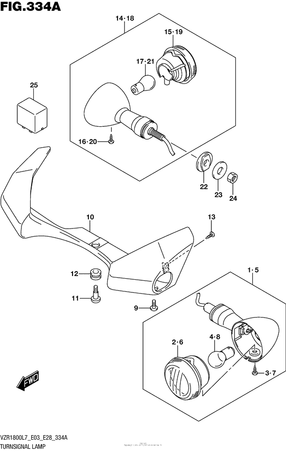 Turnsignal Lamp (Vzr1800L7 E28)