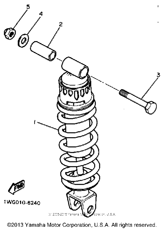 FZR400U Амортизаторы задние