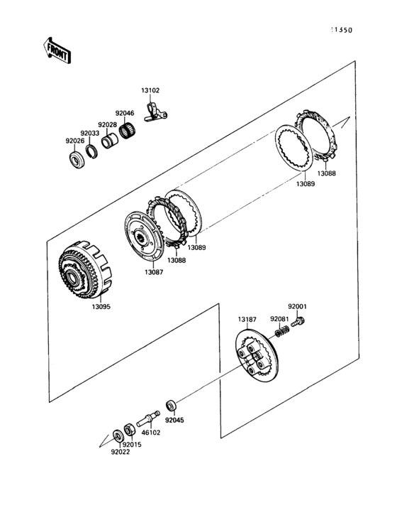 EX250 Сцепление