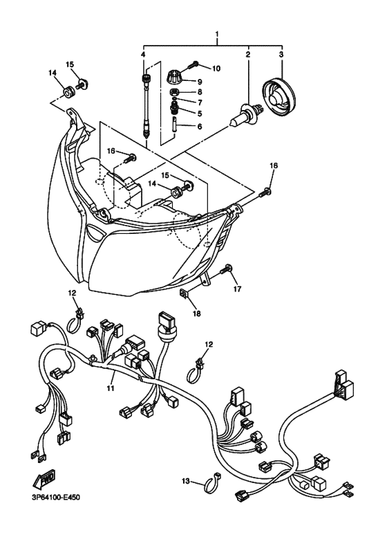 FJR1300A FJR13AV Phare