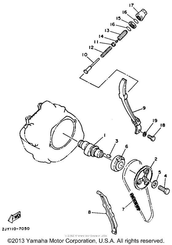 TW200UC Цепь механизма газораспределения