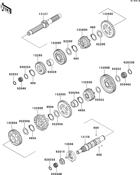 VN1500 Transmission(vnt50ae077439-)