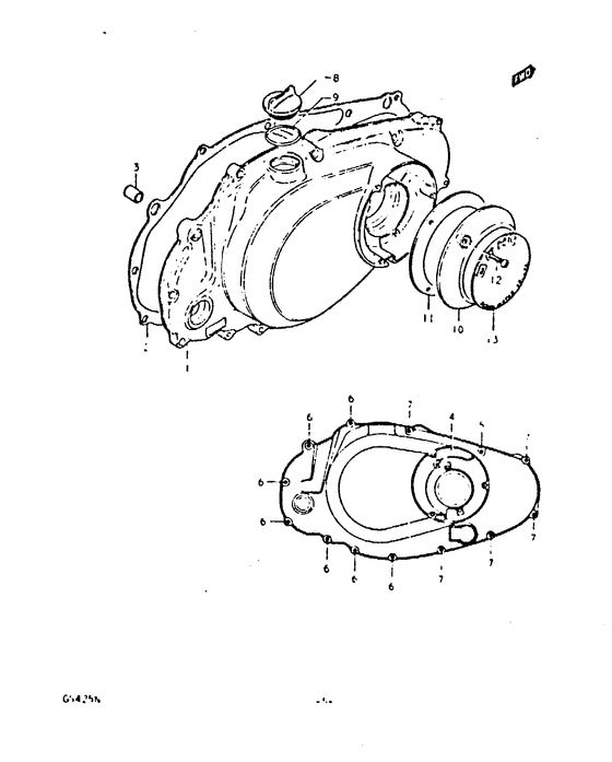 Crankcase rh cover