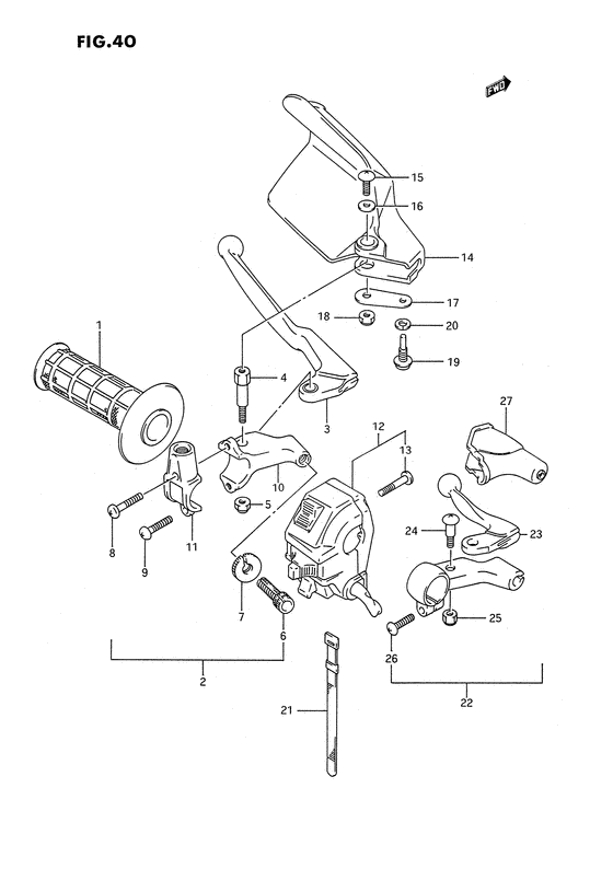 Left handle switch