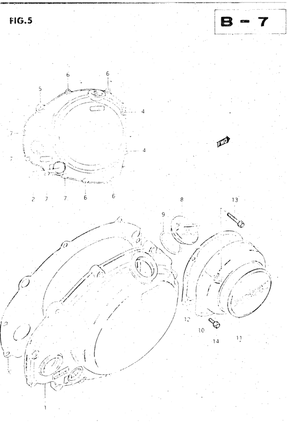 Crankcase rh cover