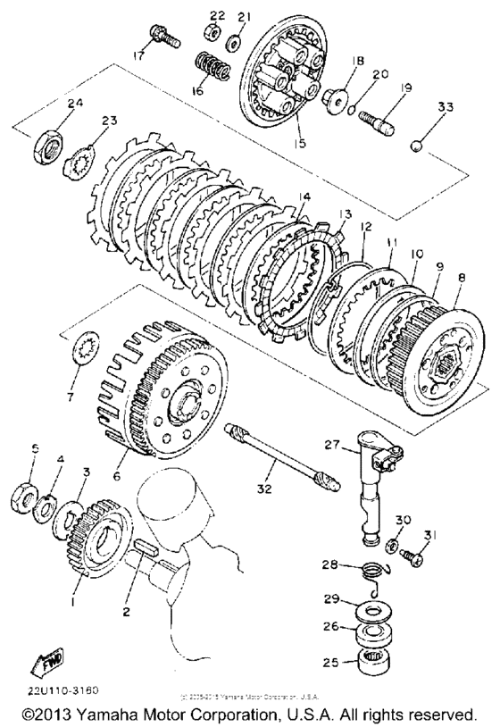 XV535AC Сцепление