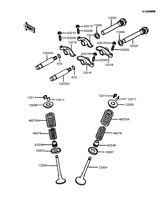 Rocker arms/valves
